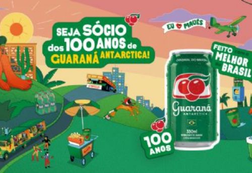 Guaraná Antarctica faz 100 anos e busca interação dos consumidores