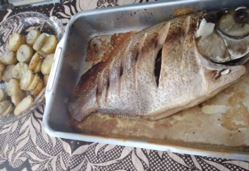 Prepare esta deliciosa tilpia assada com batata em rodelas